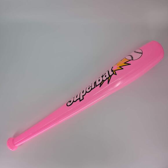 Inflatable Pink SuperBat Baseball Bat Pool Toy - Good Used Condition - Picture 6 of 14